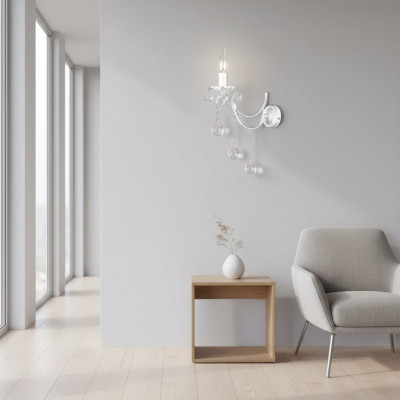 Wandlamp Wandlampen Wandlamp Kroonluchter Wand Lampen Zilver Kristal