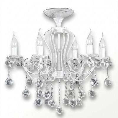 Luster Kristal Plafondlamp Kroonluchter Plafonnière Lampen Wit