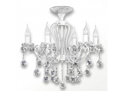Luster Kristal Plafondlamp Kroonluchter Plafonnière Lampen Wit