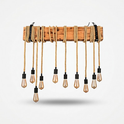 Lampen Eettafel Plafondlamp Kroonluchter Lamp Hout Verlichting