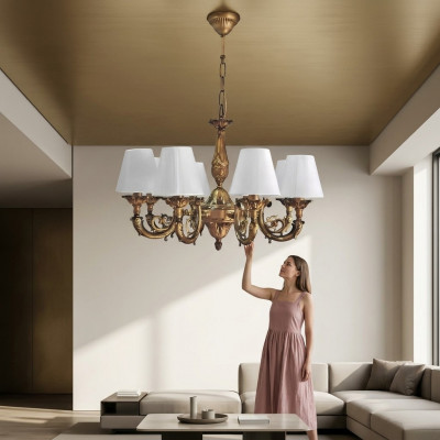 Plafondlamp Kandelaar Kroonluchter Plafondlamp Lampen Zink Goud Lamp