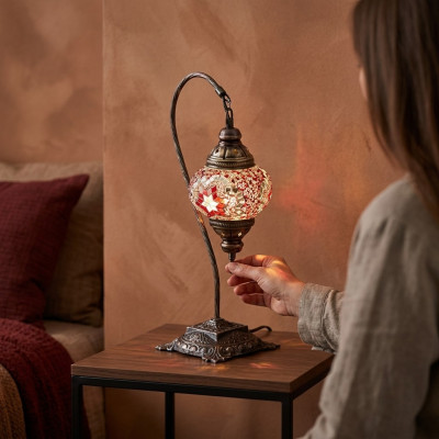 Tafellamp Tafellamp Lamp Verlichting Luxe Grijs Lampen Tafel Glas