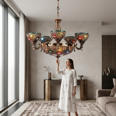 Plafondlamp kroonluchter hanglampen glaslamp lampen verlichting