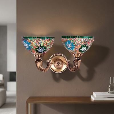 Wandlamp Wandlampen Wandlamp Kroonluchter Wandlampen Goud Glas Luxe