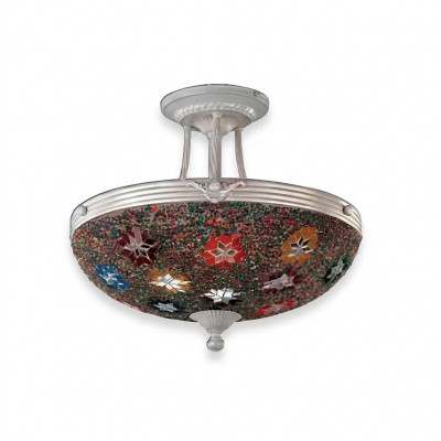 Luster Plafondlamp Kroonluchter Hanglampen Glas Veelkleurig
