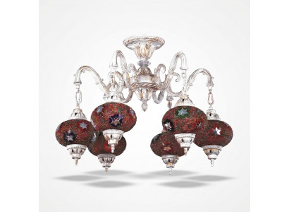 Plafondlamp Kandelaar Art Kroonluchter Plafondlamp Lampen Glas Wit