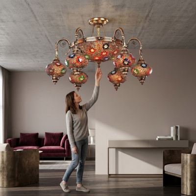 Hanglamp Luchter Kroonluchter Plafondlamp Lampen Glas Goud Verlichting