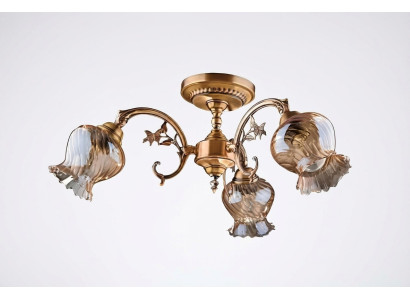 Kroonluchter plafondlamp luchter plafondlamp lampen glas goud kunst