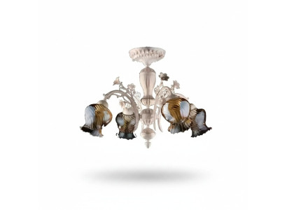 Plafondlamp Plafonnière Bloemenkroonluchter Kroonluchter Lamp Glas