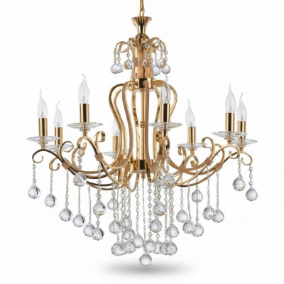 Luxe plafondlamp kroonluchter plafondlamp kristal goud