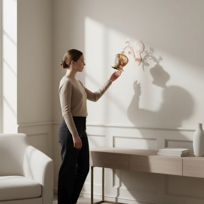 Wandlamp Wandlamp Bloem wandlamp kroonluchter wandlamp glas wit