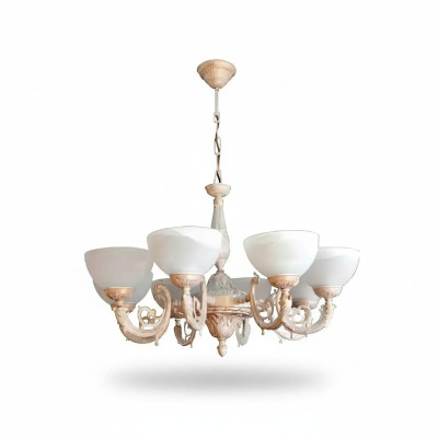 Kroonluchter Plafondlamp Kroonluchter Plafondlamp Lampen Glas Beige Kunst