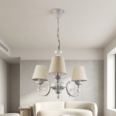 Kroonluchter Plafondlamp Luster Plafondlamp Lampen Zink Wit Kunst