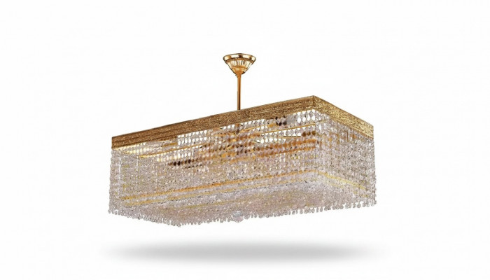 Luxe luchter plafondlamp kroonluchter plafondlamp goud kristallen lamp