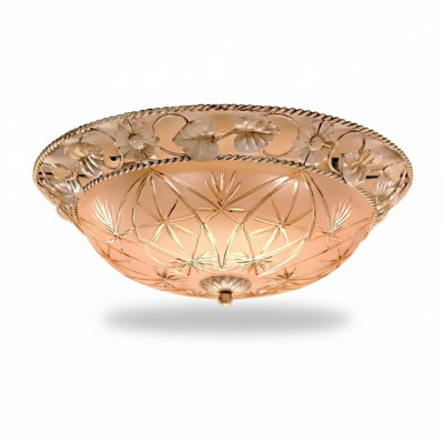 Kroonluchter Plafondlamp Luster Plafondlamp Lampen Glas Goud Rond