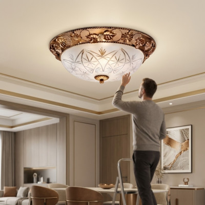 Hanglamp Kroonluchter Plafondlamp Lampen Glas Goud Art