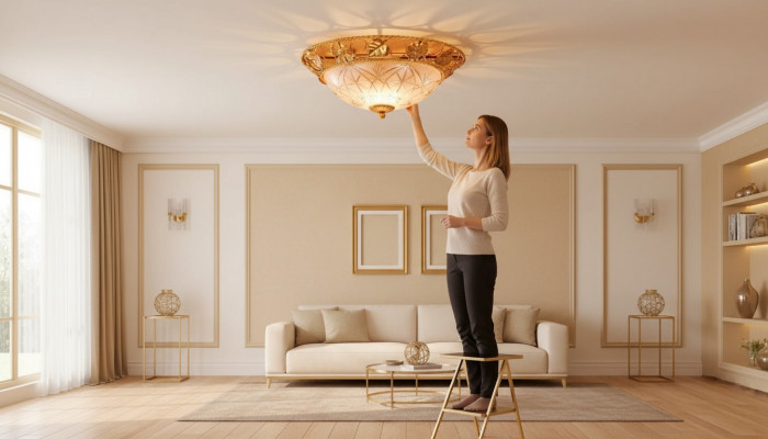 Luster plafondlamp kroonluchter plafondlamp goud glazen lampen metaal