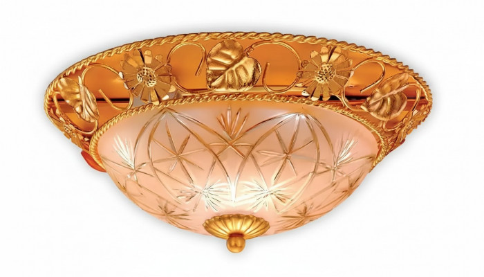 Luster plafondlamp kroonluchter plafondlamp goud glazen lampen metaal