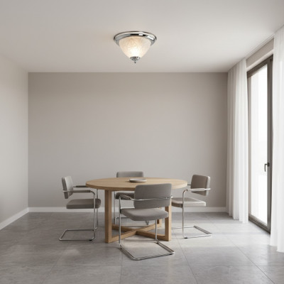 Lampen Kroonluchter Plafondlamp Kroonluchter Plafondlamp Zilver Glas Nieuw
