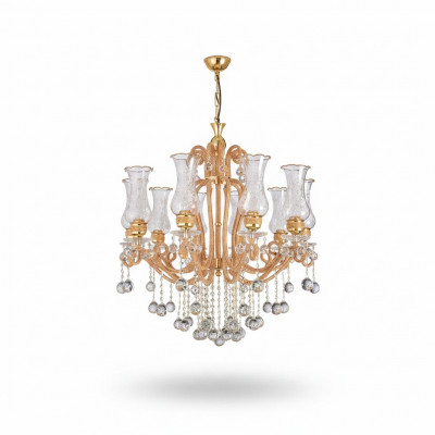 Luxe plafondlamp kroonluchter plafondlamp kristal gouden lamp.