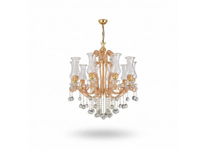 Luxe plafondlamp kroonluchter plafondlamp kristal gouden lamp.
