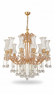 Luxe plafondlamp luchter kroonluchter plafonnière kristal goud