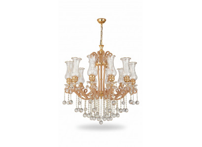 Luxe plafondlamp luchter kroonluchter plafonnière kristal goud
