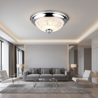 Lampen kroonluchter plafondlamp kroonluchter plafondlamp zilver glas nieuw