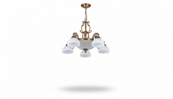 Lampen Plafondlampen Kroonluchter Kandelaar Wit Plafondlamp Glas Goud