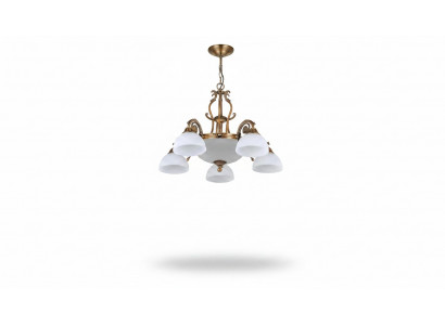 Lampen Plafondlampen Kroonluchter Kandelaar Wit Plafondlamp Glas Goud