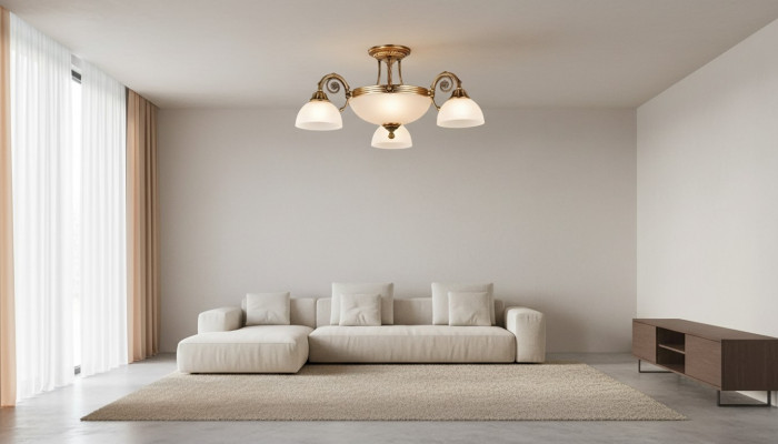 Lampen Plafondverlichting Kroonluchter Kandelaarkroonluchter Wit Plafondlamp Glas Goud 