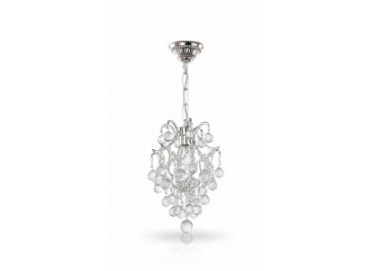 Luxe plafondlamp kroonluchter plafondlamp kristal zilver