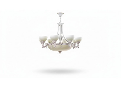 Lampen Plafondlamp Kroonluchter Kroonluchter Wit Plafondlamp Glas Modern