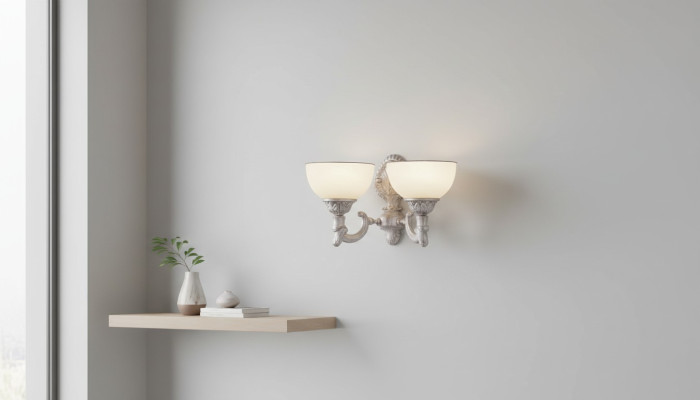 Wandlamp Wandlamp Wandlampen Kunstig Kandelaars Wandlampen Wit Glas