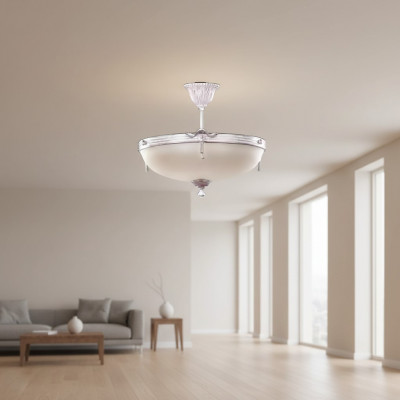 Plafondlamp Kroonluchter Modern Hanglamp Wit Glas Lampen