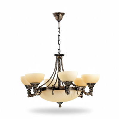 Kroonluchter Plafondlamp Modern Kroonluchter Plafondlamp Beige Glaslamp