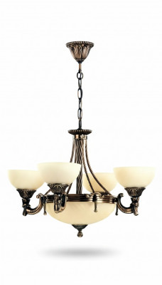 Luster Plafondlamp Moderne Kroonluchter Plafondlamp Beige Glaslamp