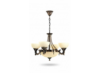 Luster Plafondlamp Moderne Kroonluchter Plafondlamp Beige Glaslamp
