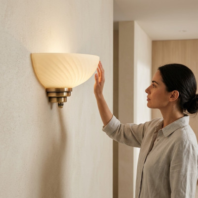 Wandlamp Wandlampen Moderne wandlamp Luster Muurlampen Goud Glas