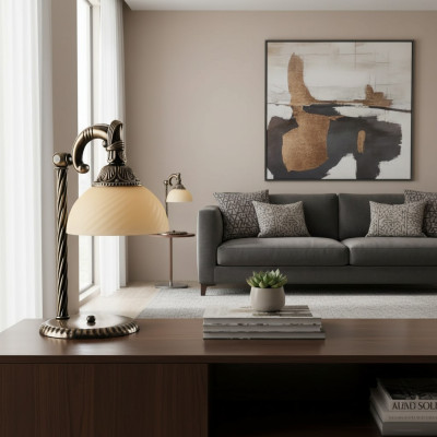 Tafellamp tafellamp lamp verlichting luxe goud lampen tafel glas