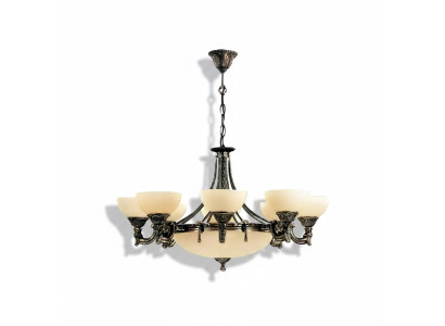 Plafondlamp Kroonluchter Hanglamp Glas Beige Lampen Nieuw
