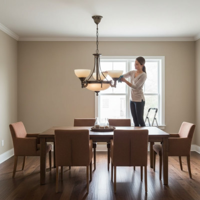 Kroonluchter Plafondlamp Luster Plafondlamp Glas Beige Lampen Nieuw