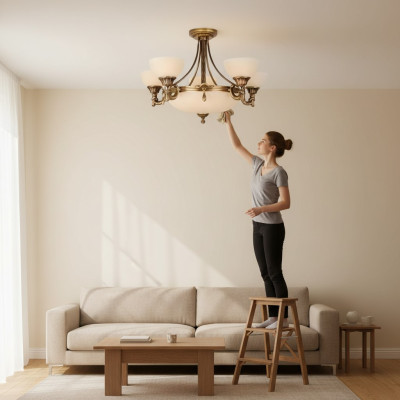 Beige plafondlamp kristallen hanglamp goud glazen kroonluchter kristallen prachtverlichting