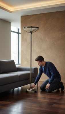 Vloerlamp Staande lamp Staand Luxe verlichting Lampen Lamp Glas Vloerlamp