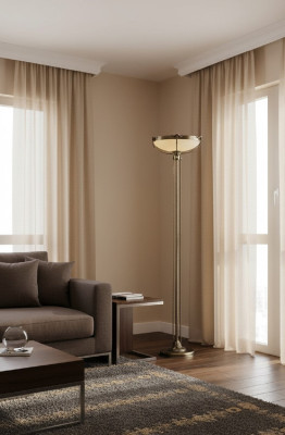 Vloerlamp Staande lamp Staand Luxe verlichting Lampen Lamp Glas Vloerlamp