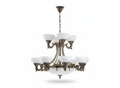 Hanglamp Plafondlamp Kroonluchter Kristallen Kroonluchter Glas Wit Lampen Antieke Stijl