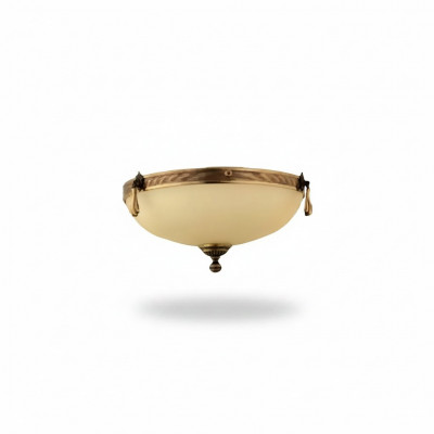 Luchter plafondlamp lamp plafondlamp kroonluchter glas beige Art