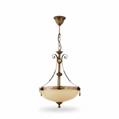 Luster plafondlamp lamp plafondlamp kroonluchter glas beige kunst