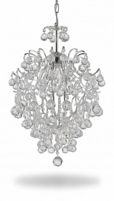 Luxe kroonluchter plafondlamp plafondlamp kroonluchter kristal zilver