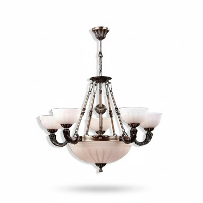 Hanglamp Wit Plafondlamp Kroonluchter Glas Kunst